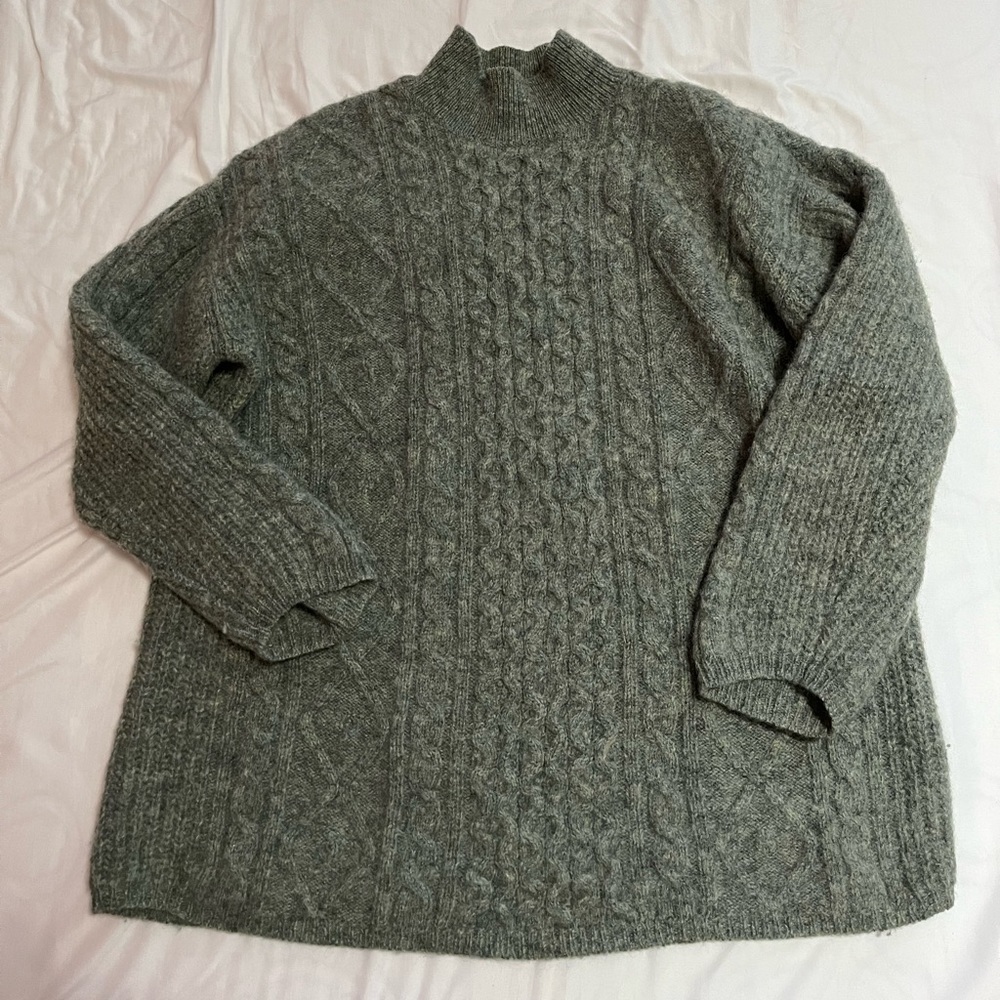 Vintage Nordstrom BP Sage Green Wool Sweater